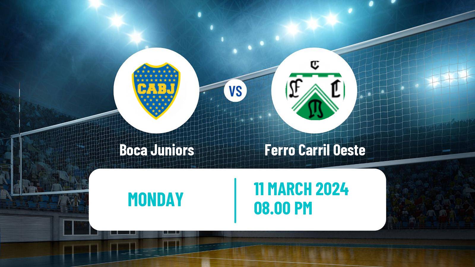 Volleyball Argentinian Liga Volleyball Women Boca Juniors - Ferro Carril Oeste