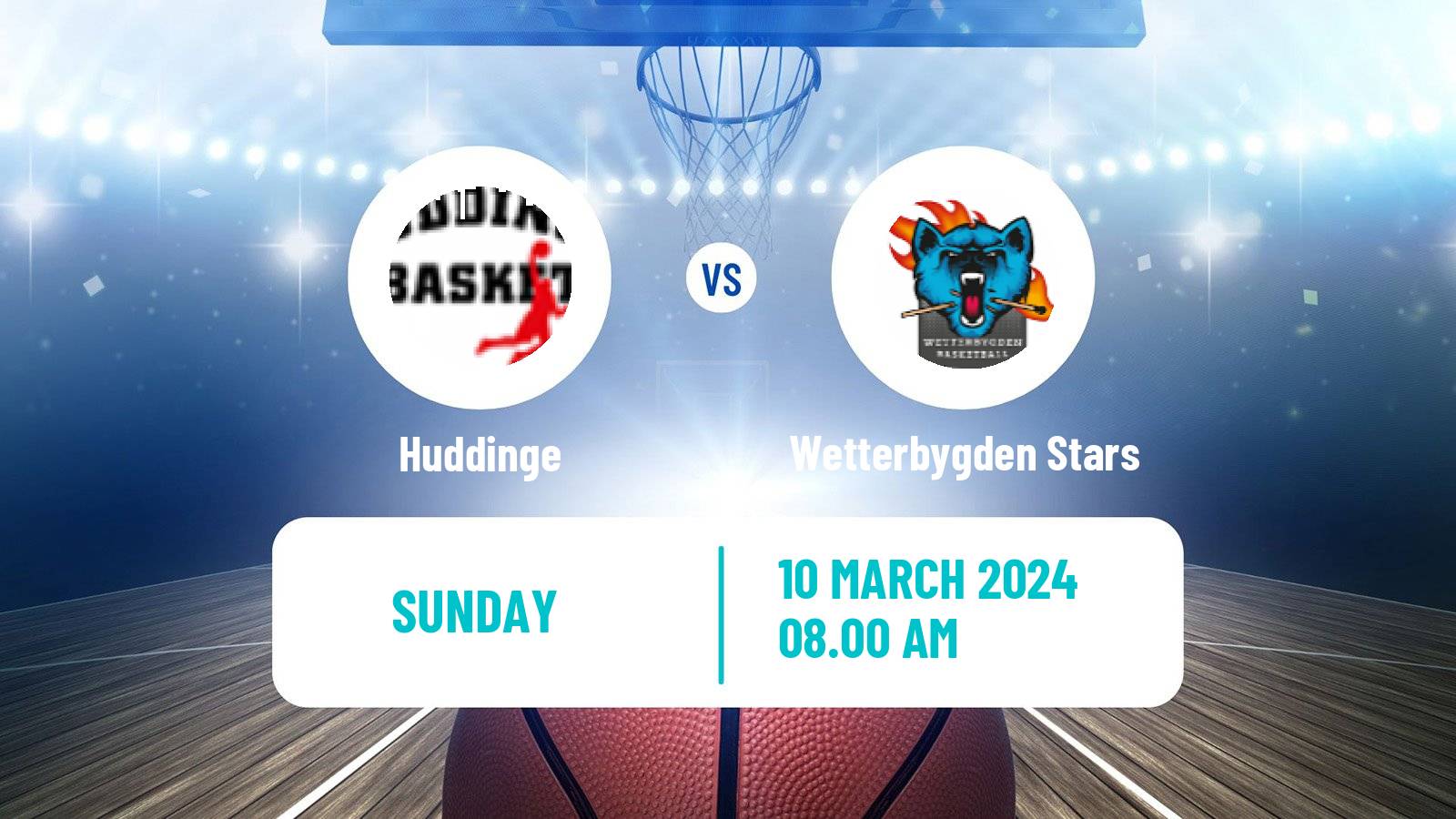 Basketball Swedish Superettan Basketball Huddinge - Wetterbygden Stars