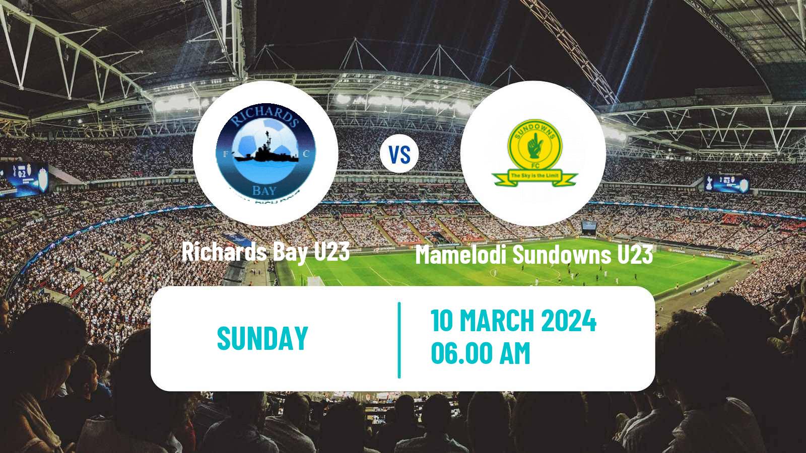 Soccer South African Diski Challenge Richards Bay U23 - Mamelodi Sundowns U23