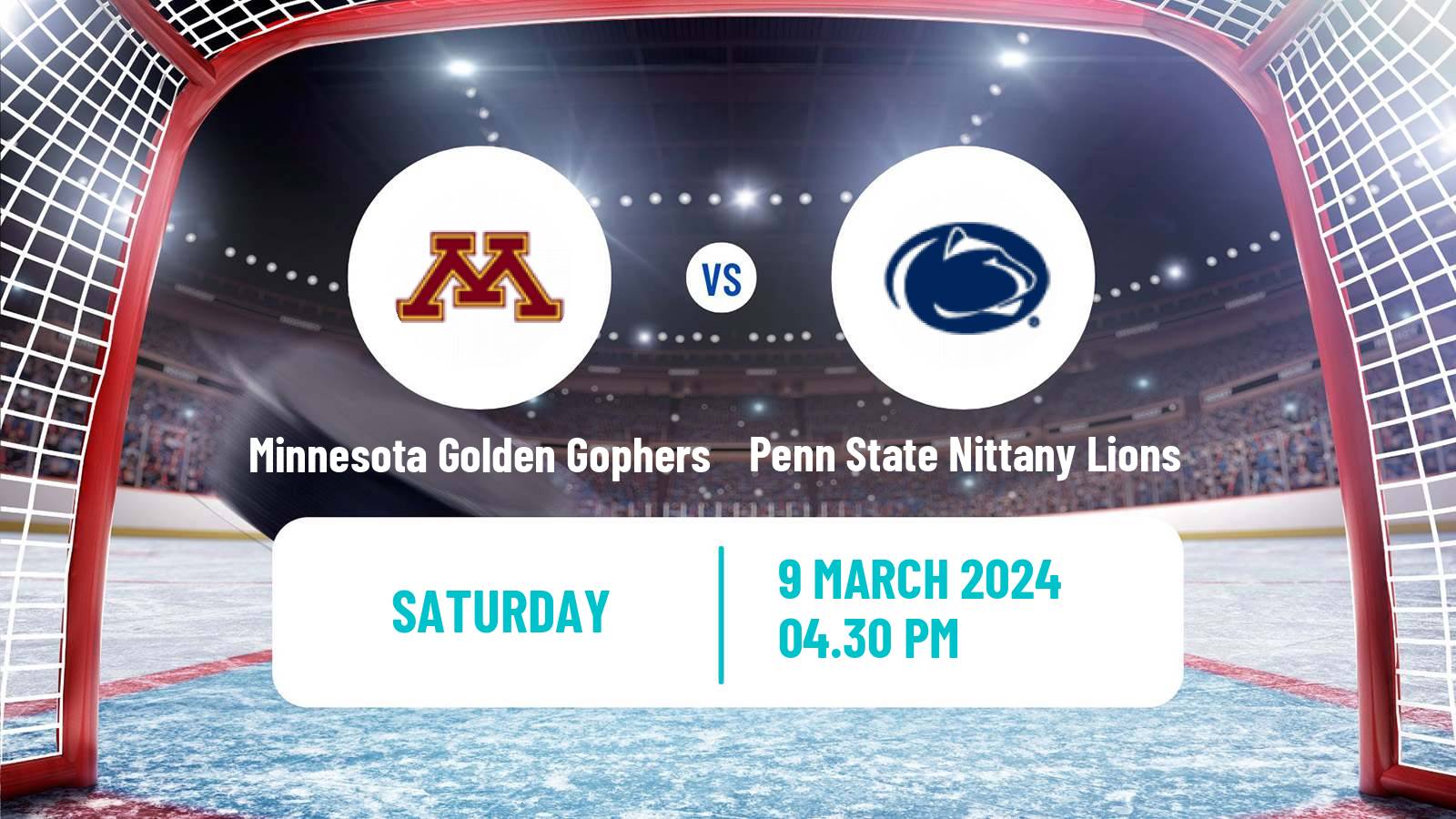 Hockey NCAA Hockey Minnesota Golden Gophers - Penn State Nittany Lions