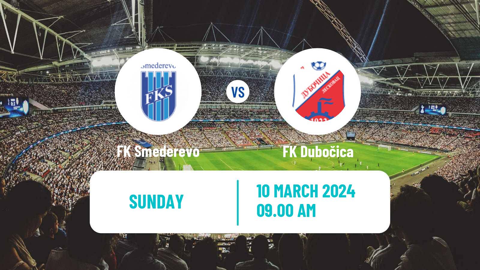 Soccer Serbian Prva Liga Smederevo - Dubočica