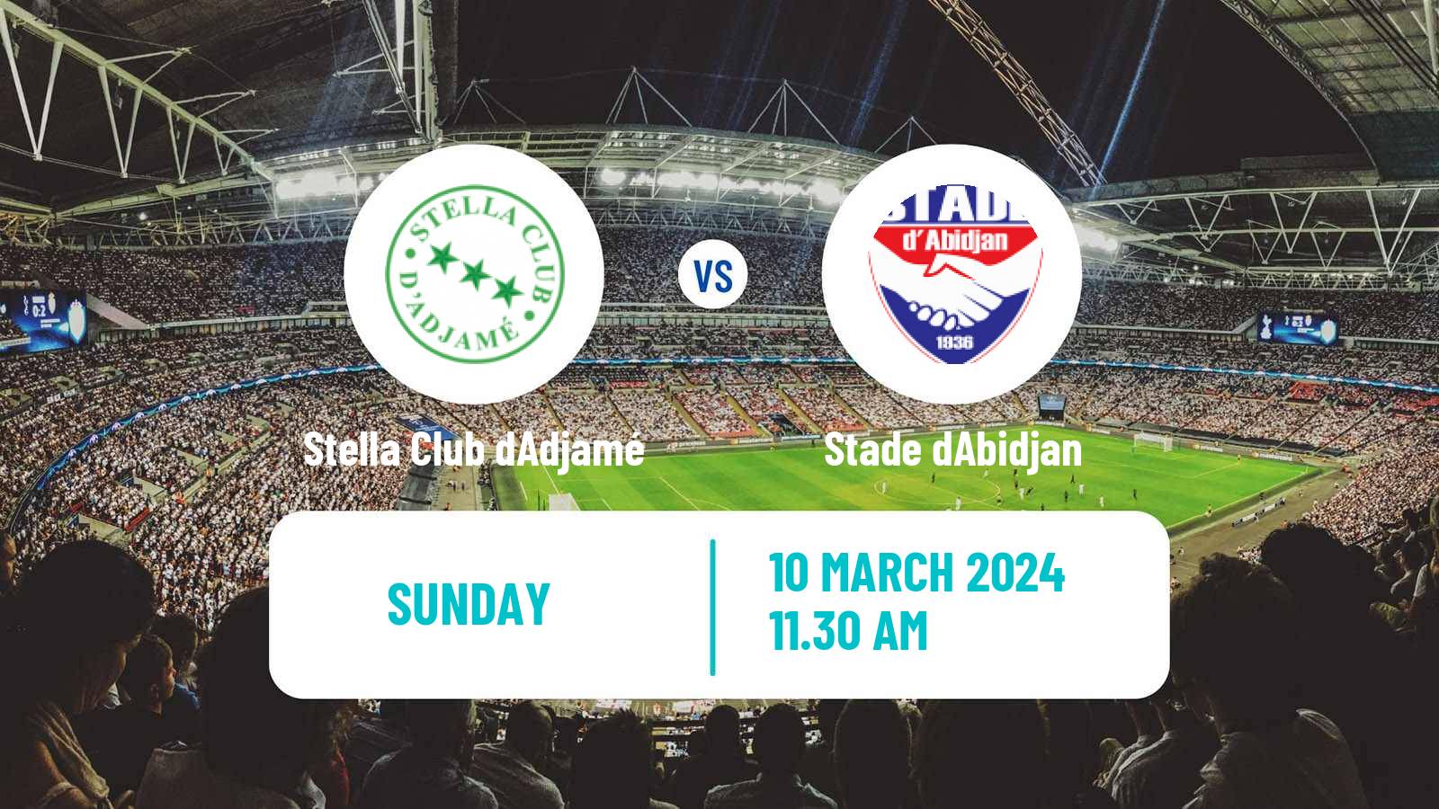 Soccer Cote d`Ivoire Ligue 1 Stella Club dAdjamé - Stade dAbidjan