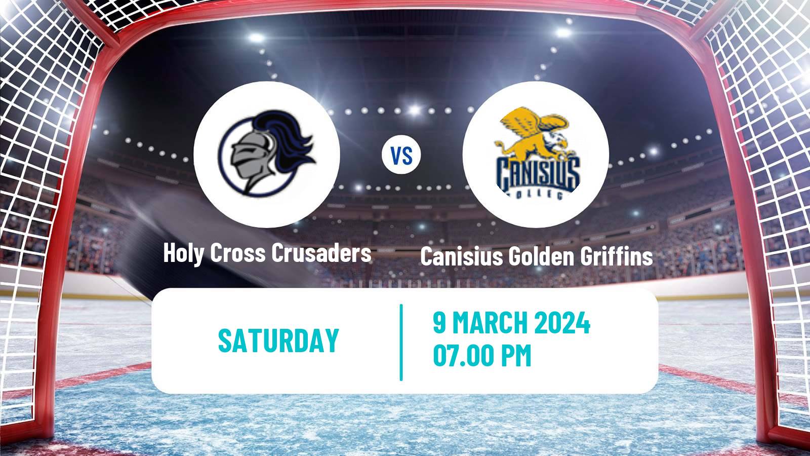 Hockey NCAA Hockey Holy Cross Crusaders - Canisius Golden Griffins