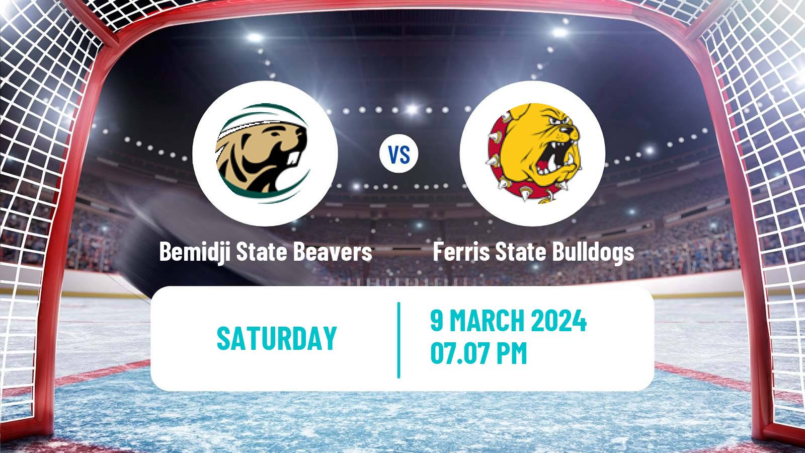 Hockey NCAA Hockey Bemidji State Beavers - Ferris State Bulldogs