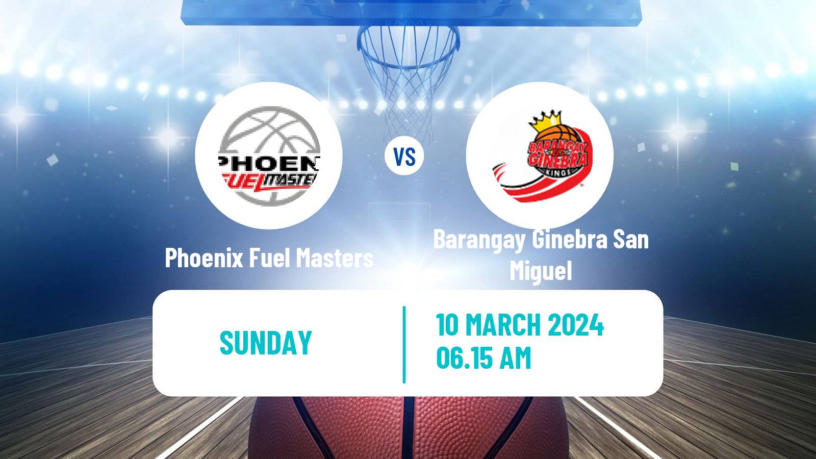 Basketball Philippines Cup Phoenix Fuel Masters - Barangay Ginebra San Miguel