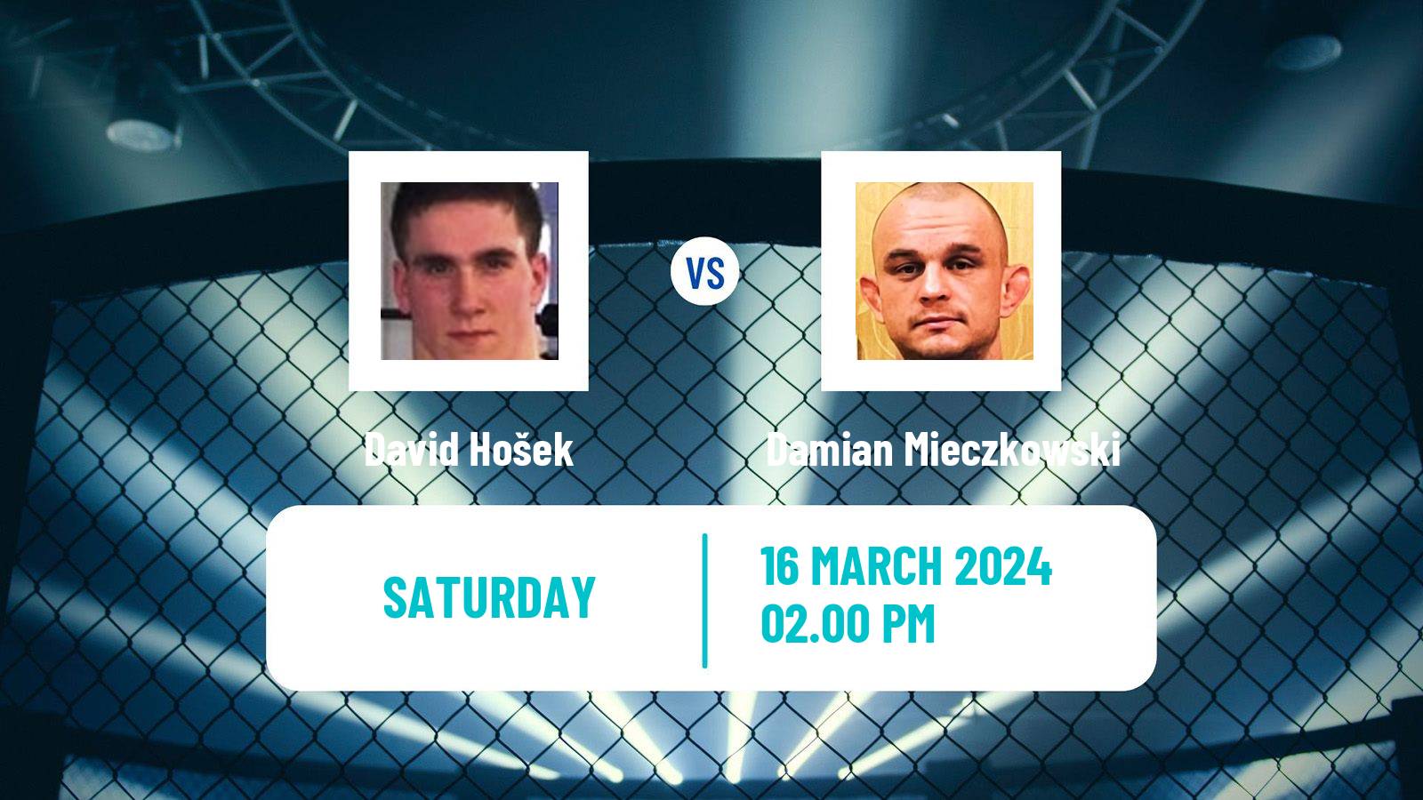 MMA Middleweight Ksw Men David Hošek - Damian Mieczkowski