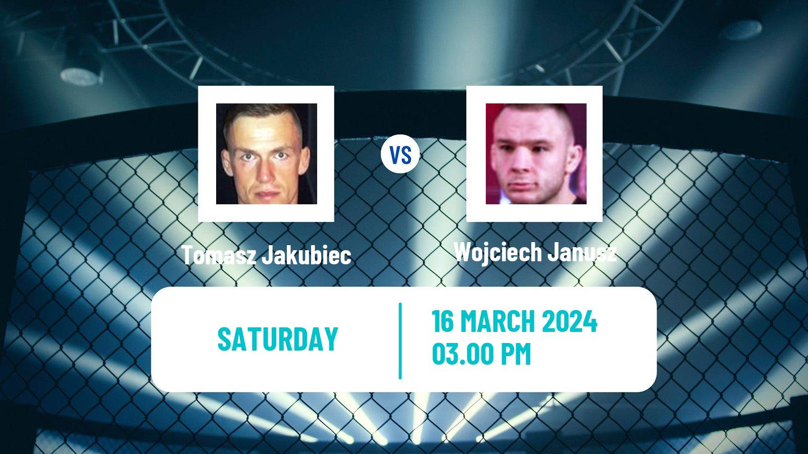MMA Middleweight Ksw Men Tomasz Jakubiec - Wojciech Janusz