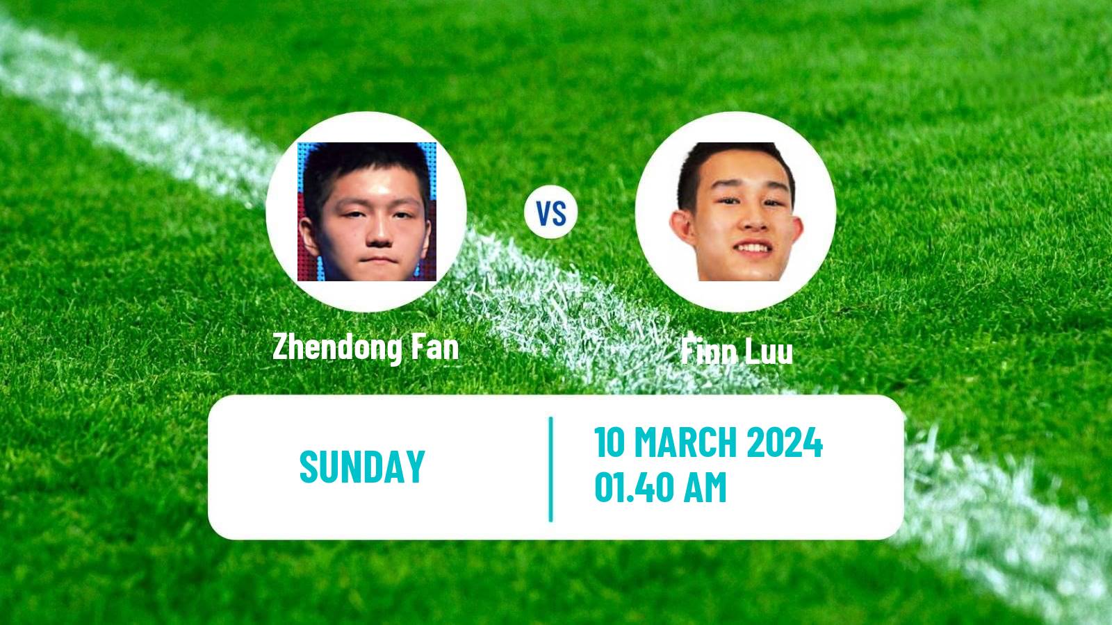 Table tennis Singapore Smash Men Zhendong Fan - Finn Luu
