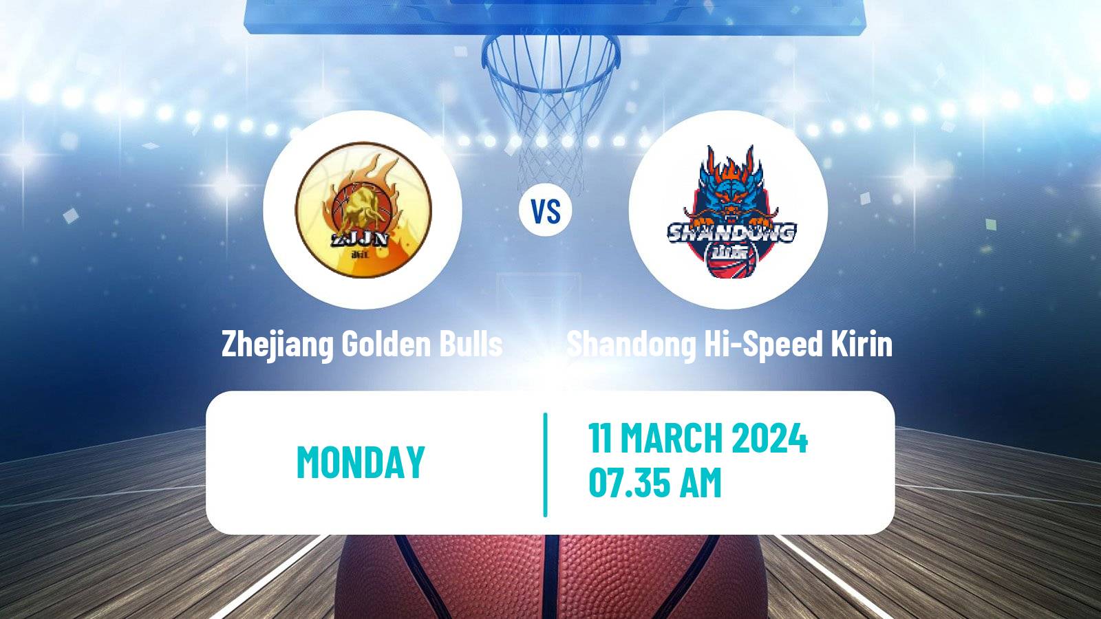 Basketball CBA Zhejiang Golden Bulls - Shandong Hi-Speed Kirin