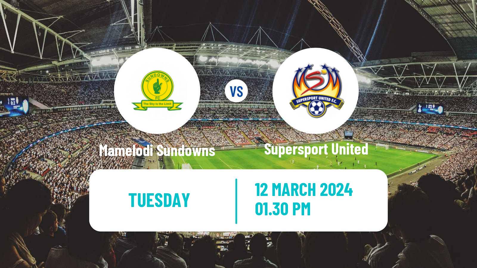 Soccer South African Premier Soccer League Mamelodi Sundowns - Supersport United