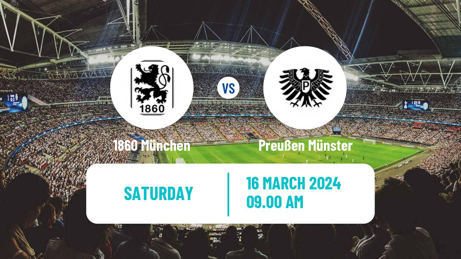 Soccer German 3 Bundesliga 1860 München - Preußen Münster