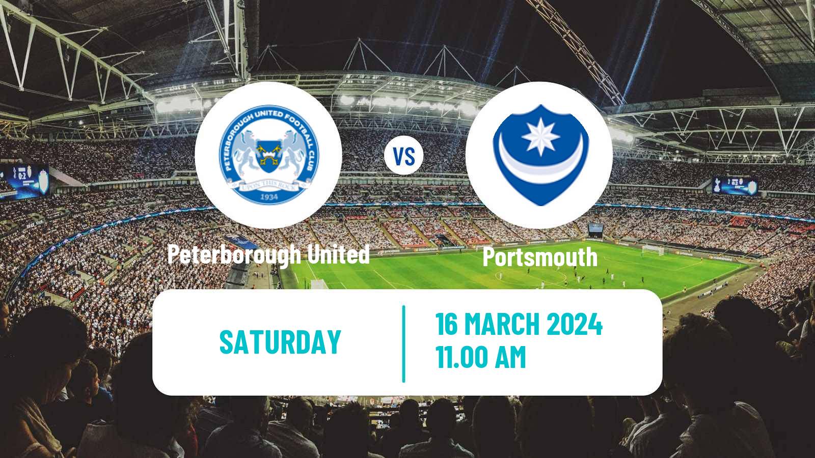 Soccer English League One Peterborough United - Portsmouth