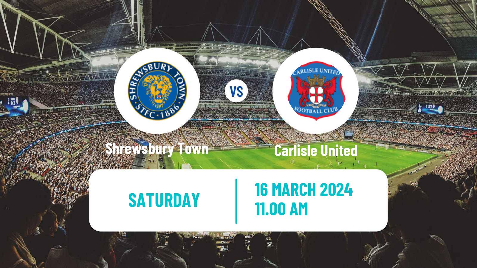 Soccer English League One Shrewsbury Town - Carlisle United