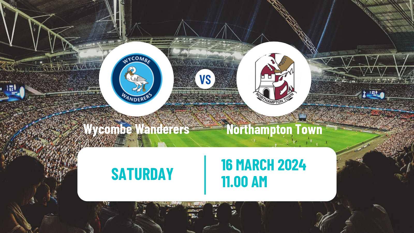 Soccer English League One Wycombe Wanderers - Northampton Town
