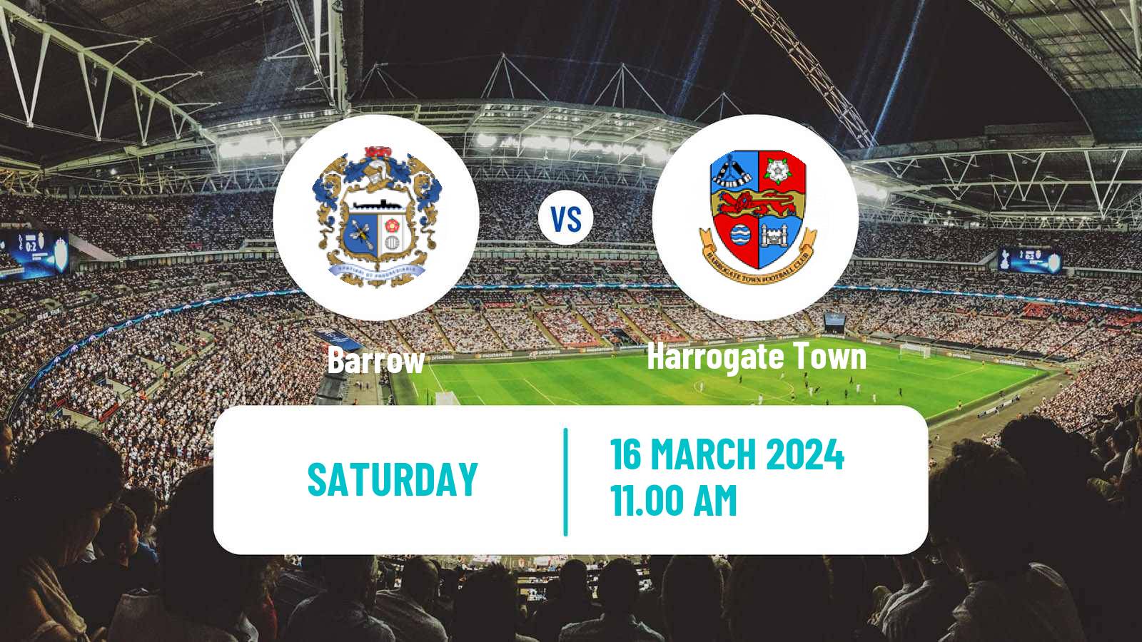 Soccer English League Two Barrow - Harrogate Town
