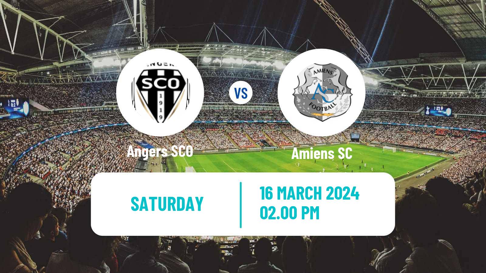 Soccer French Ligue 2 Angers - Amiens