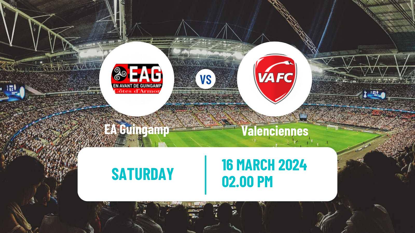 Soccer French Ligue 2 Guingamp - Valenciennes