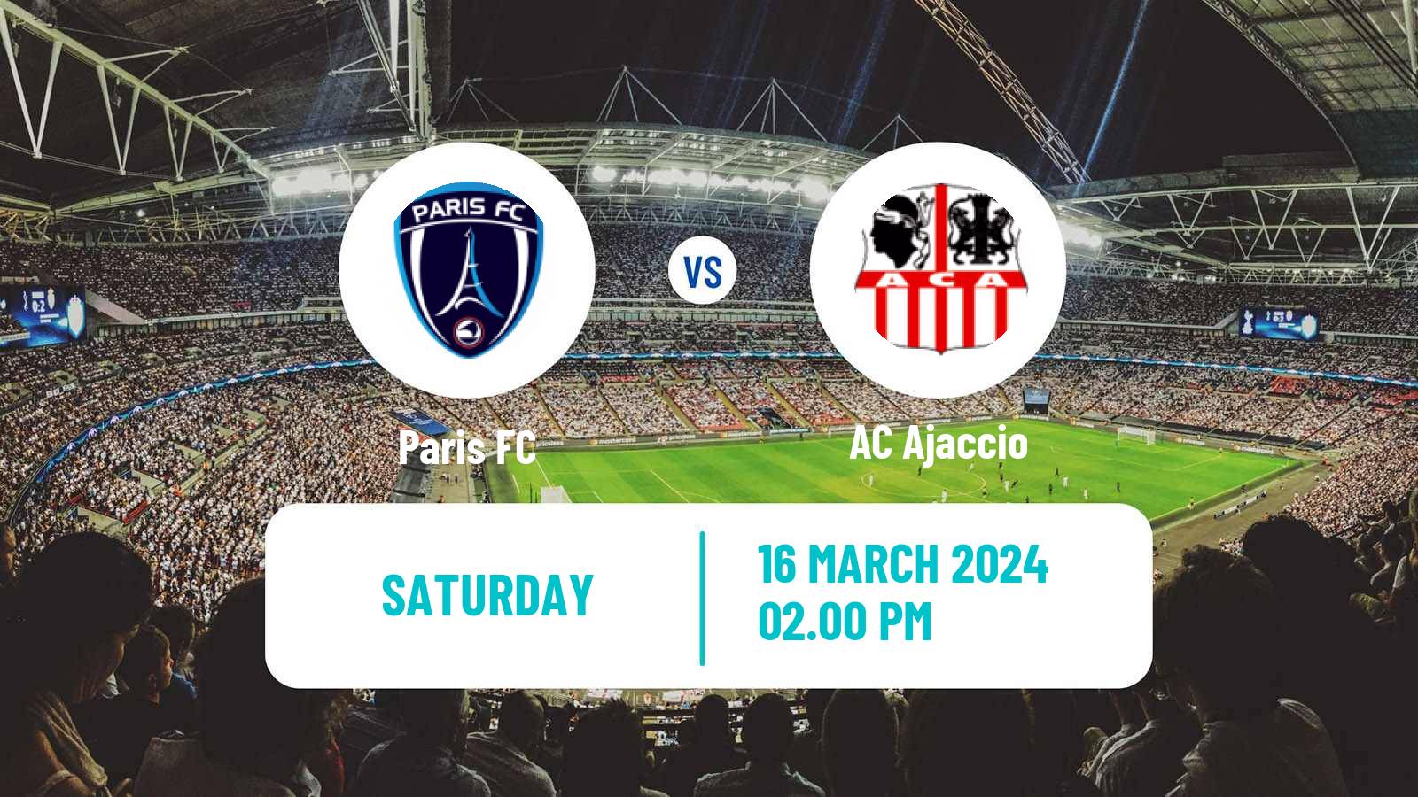 Soccer French Ligue 2 Paris FC - Ajaccio