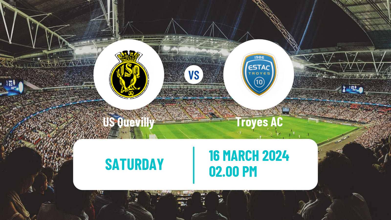 Soccer French Ligue 2 Quevilly - Troyes