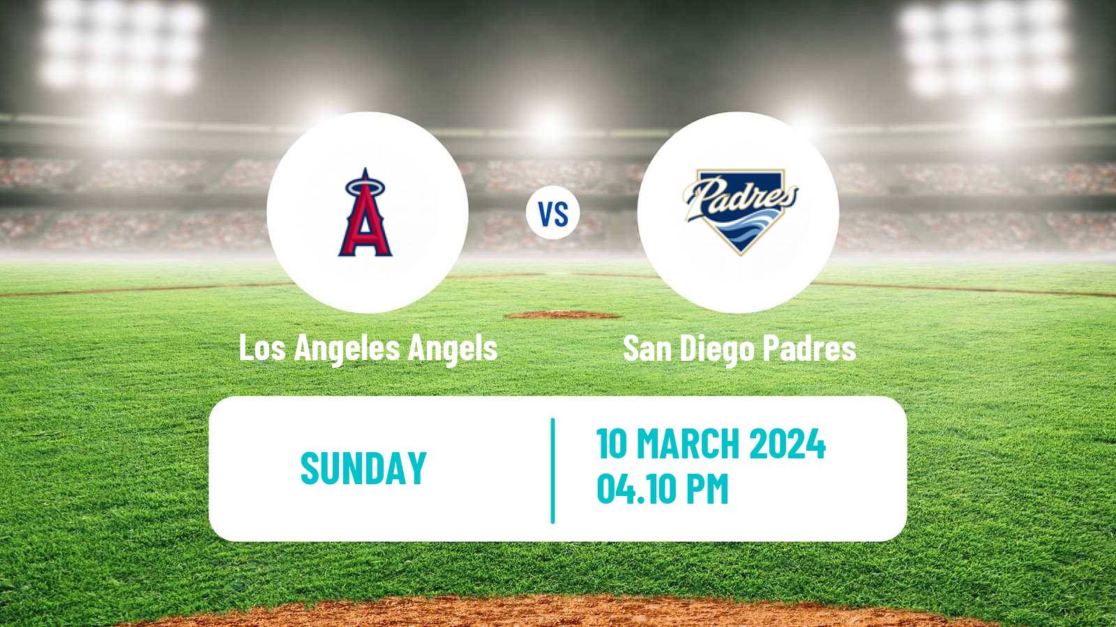 Baseball MLB Spring Training Los Angeles Angels - San Diego Padres