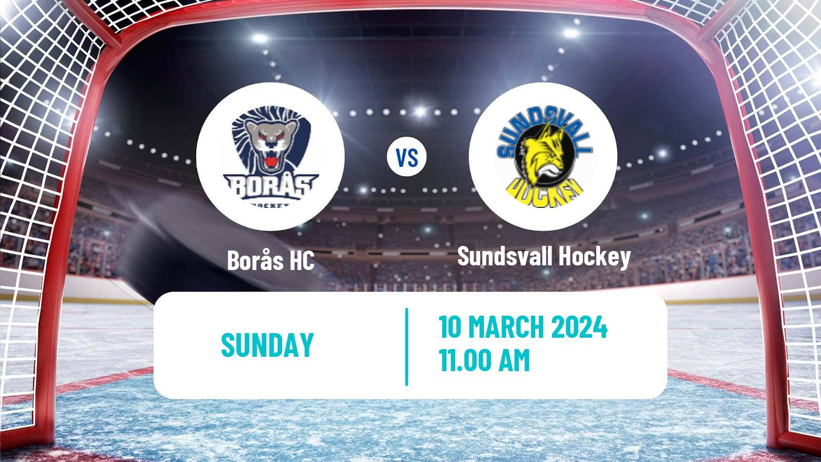 Hockey Swedish Hockey AllEttan Norra Borås - Sundsvall Hockey