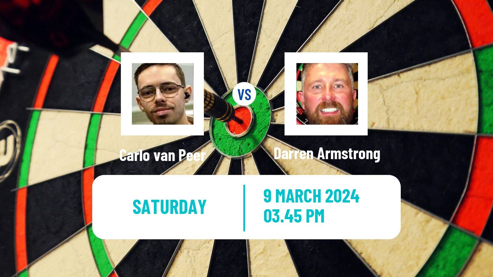 Darts Modus Super Series Carlo van Peer - Darren Armstrong