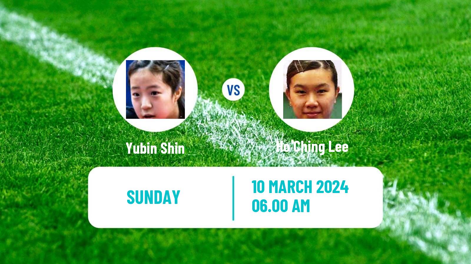 Table tennis Singapore Smash Women Yubin Shin - Ho Ching Lee