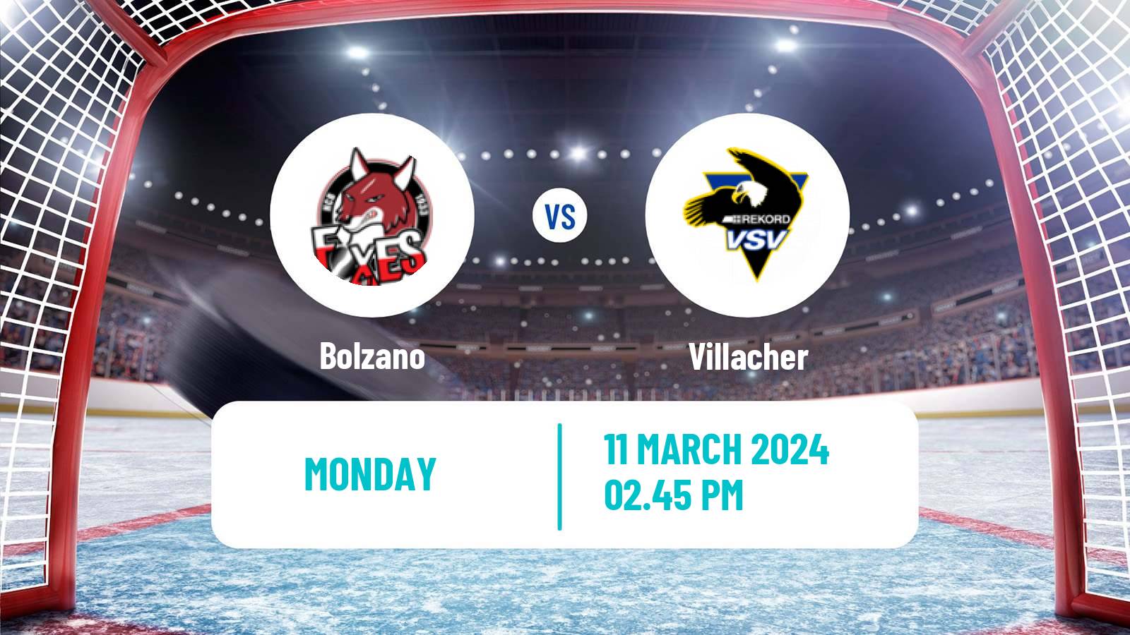 Hockey Austrian Ice Hockey League Bolzano - Villacher