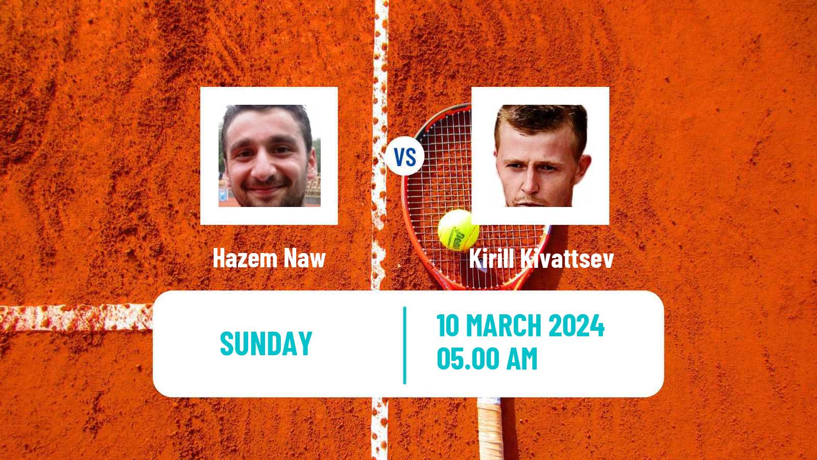 Tennis Hamburg Challenger Men Hazem Naw - Kirill Kivattsev