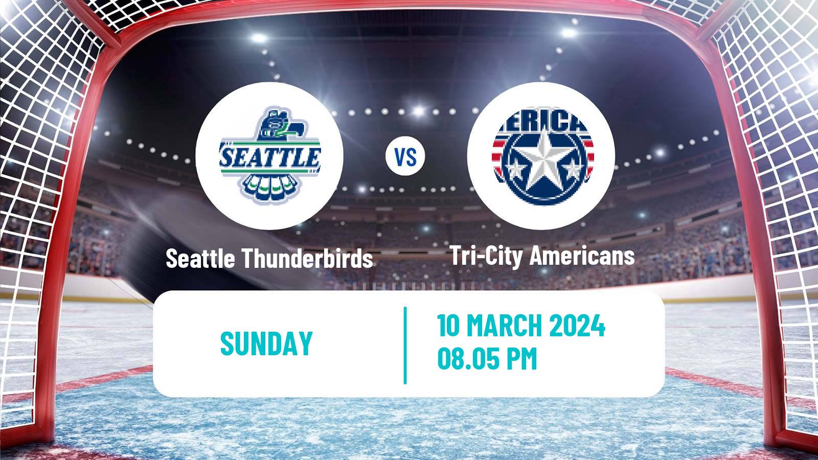 Hockey WHL Seattle Thunderbirds - Tri-City Americans