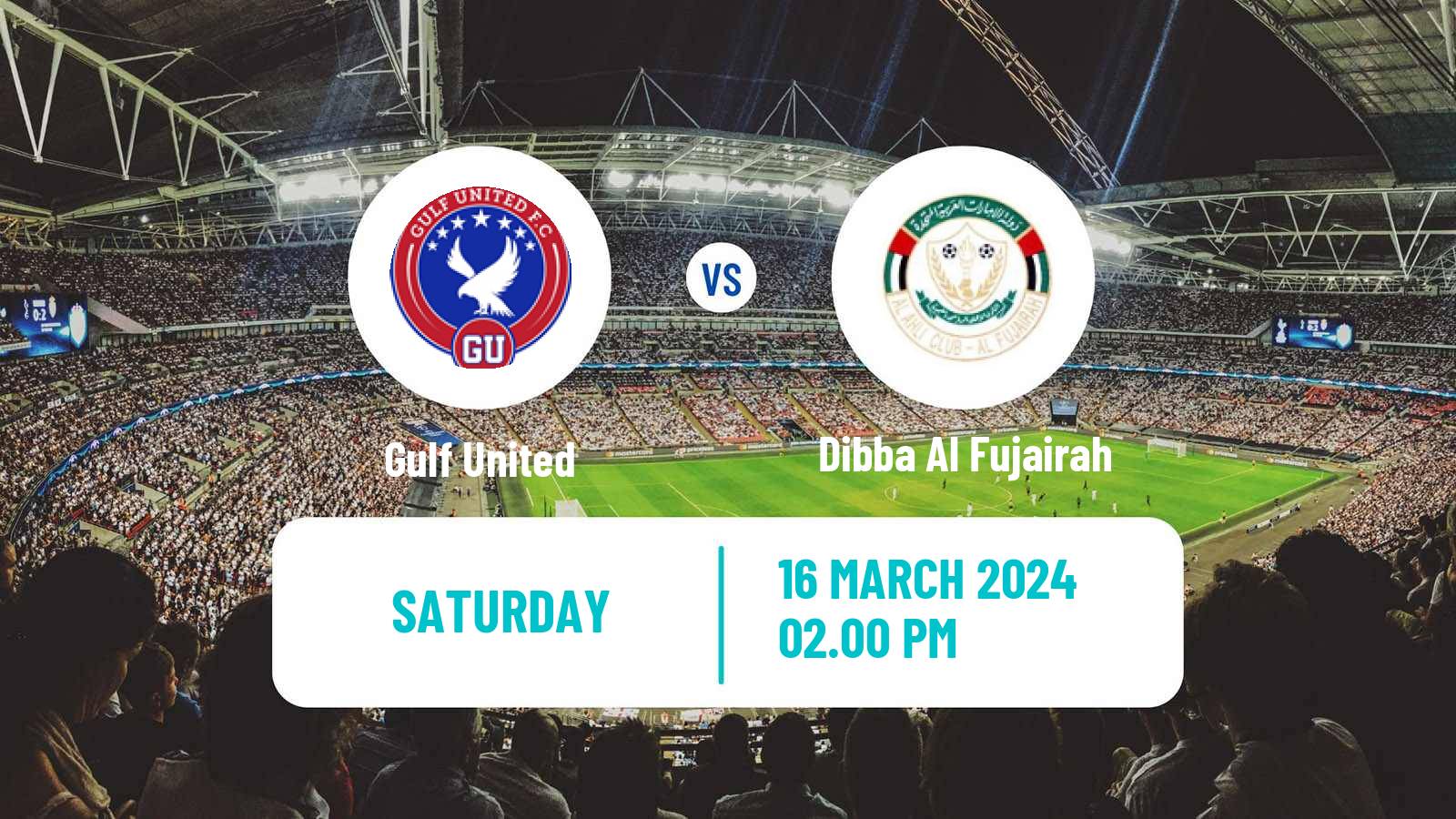 Soccer UAE Division 1 Gulf United - Dibba Al Fujairah
