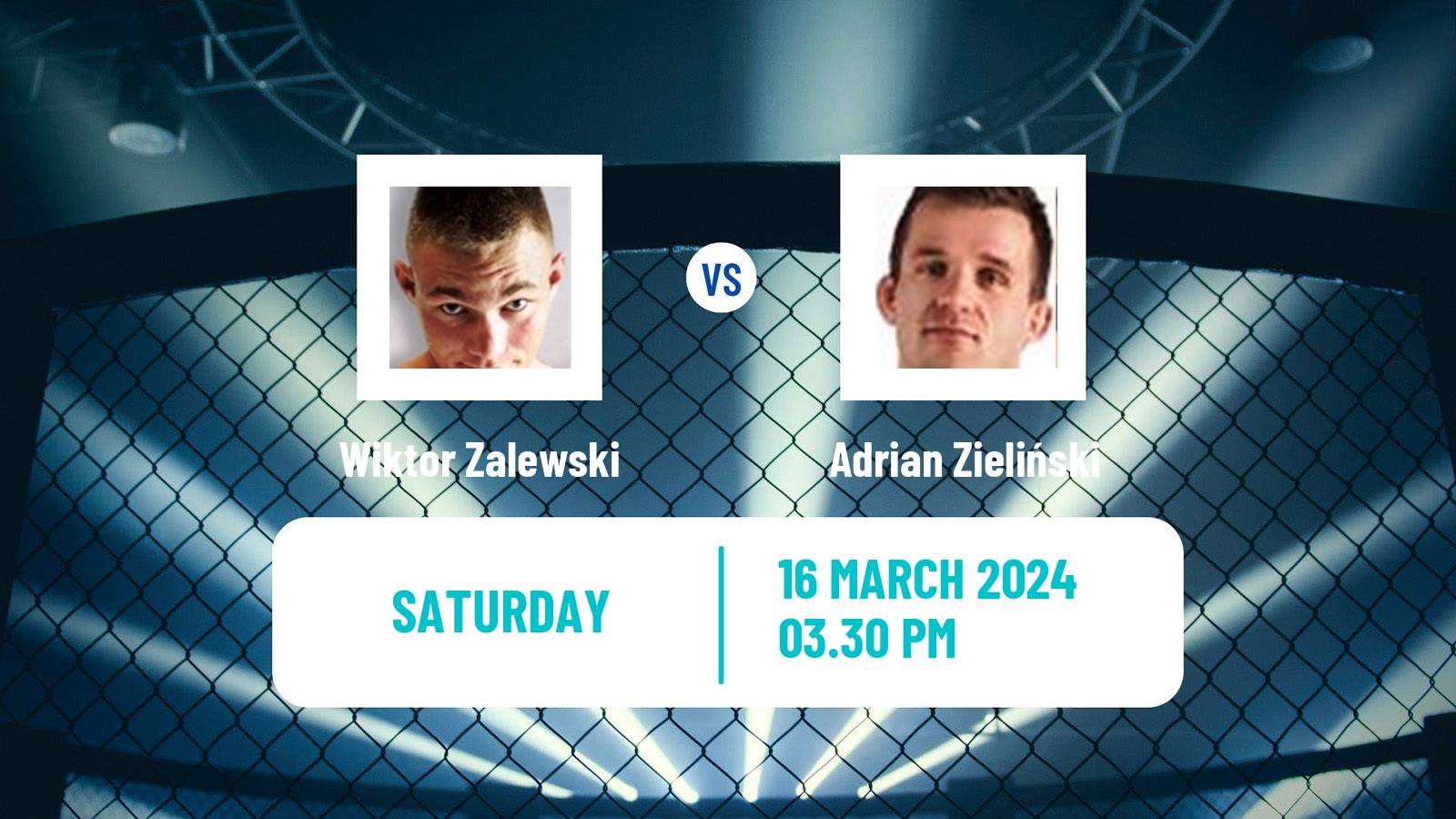 MMA Welterweight Ksw Men Wiktor Zalewski - Adrian Zieliński