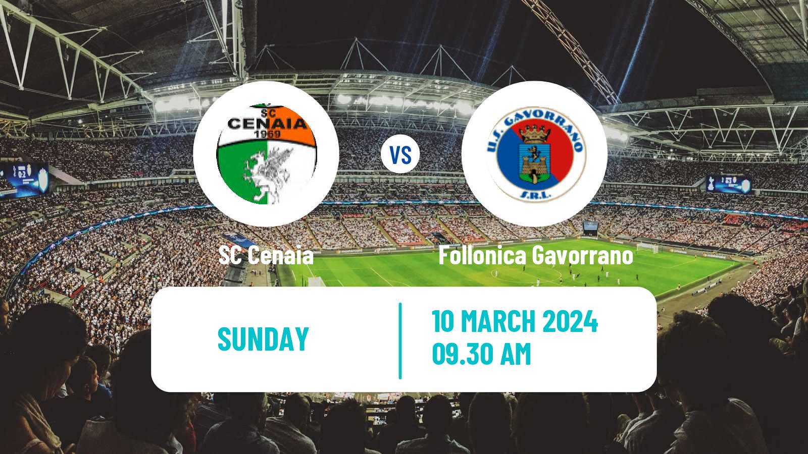 Soccer Italian Serie D - Group E Cenaia - Follonica Gavorrano