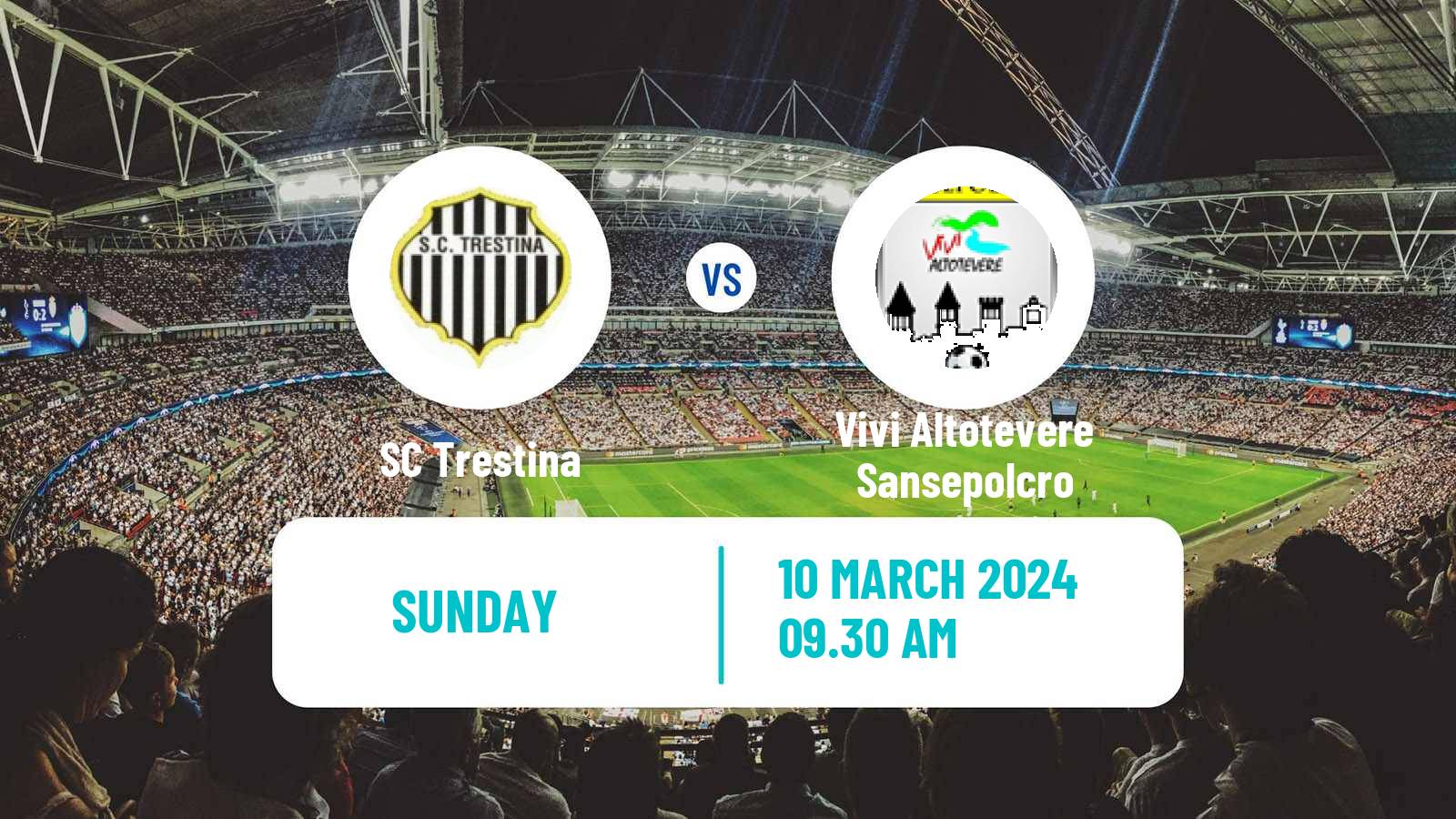 Soccer Italian Serie D - Group E Trestina - Vivi Altotevere Sansepolcro