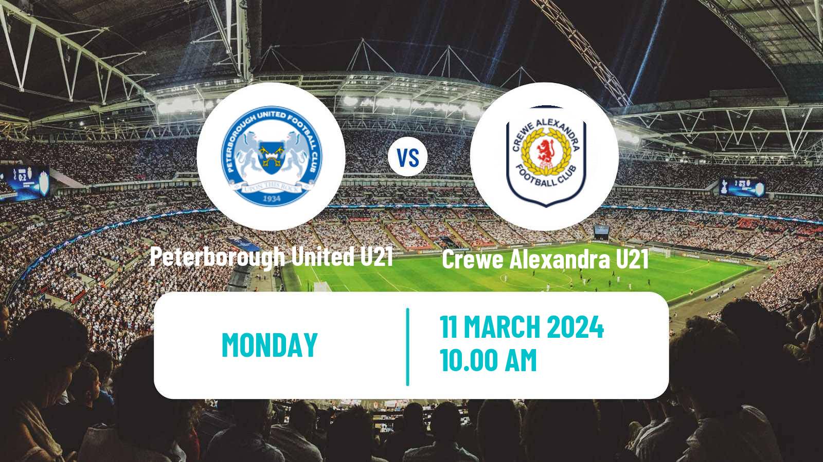 Soccer English Professional Development League Peterborough United U21 - Crewe Alexandra U21