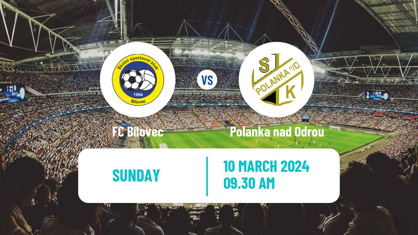 Soccer Czech Division F Bílovec - Polanka nad Odrou