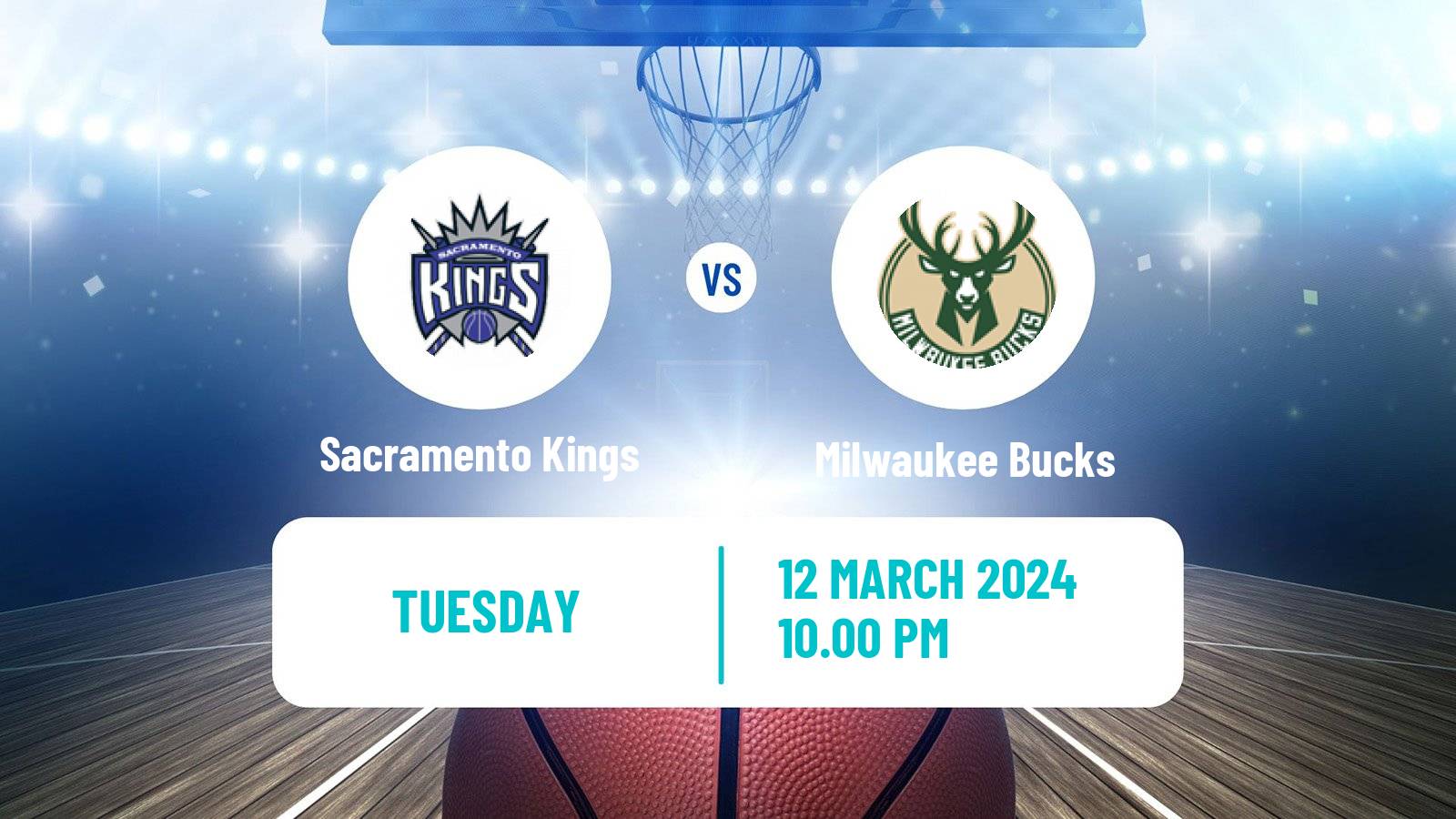 Basketball NBA Sacramento Kings - Milwaukee Bucks