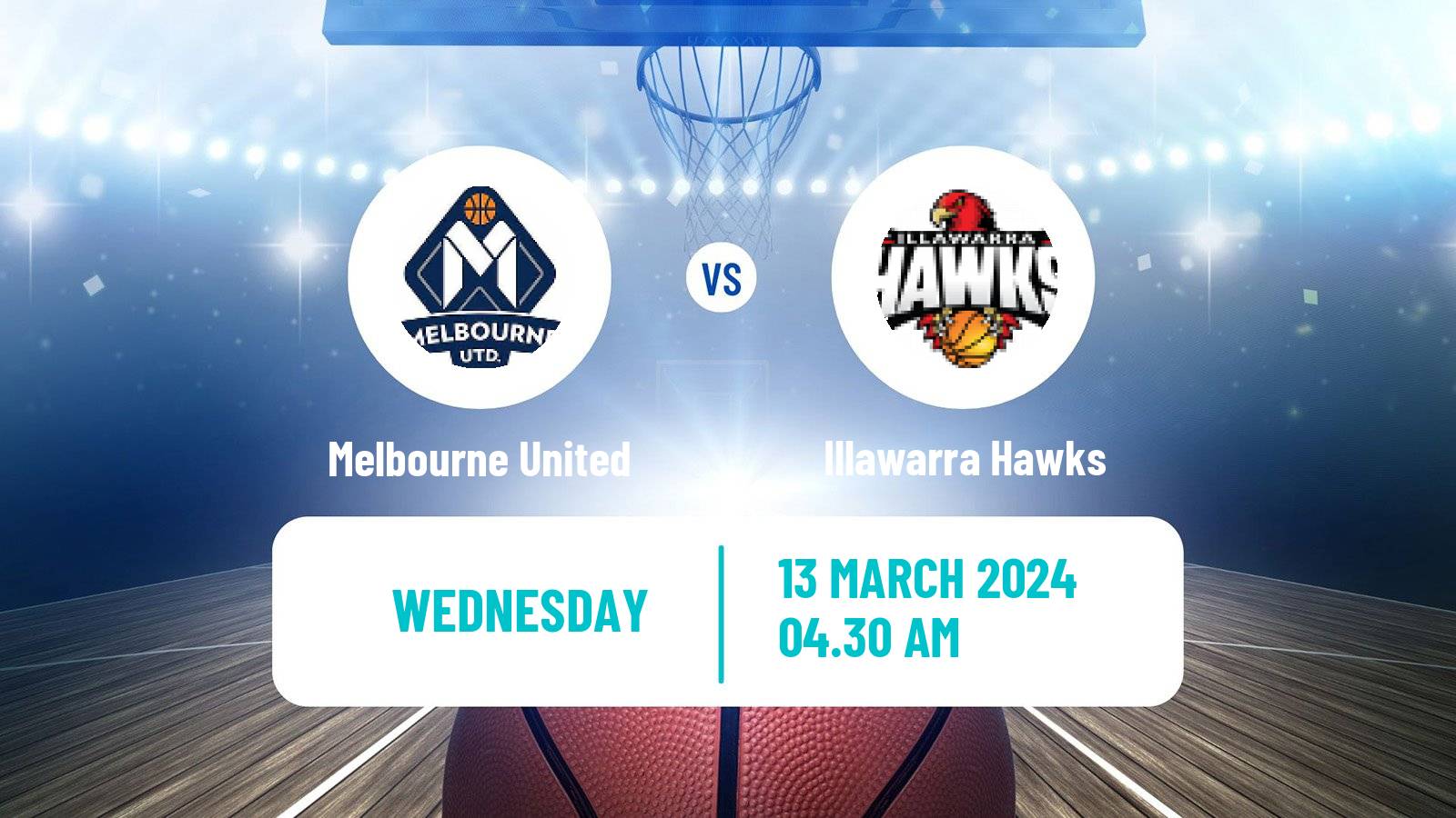 Basketball Australian NBL Melbourne United - Illawarra Hawks