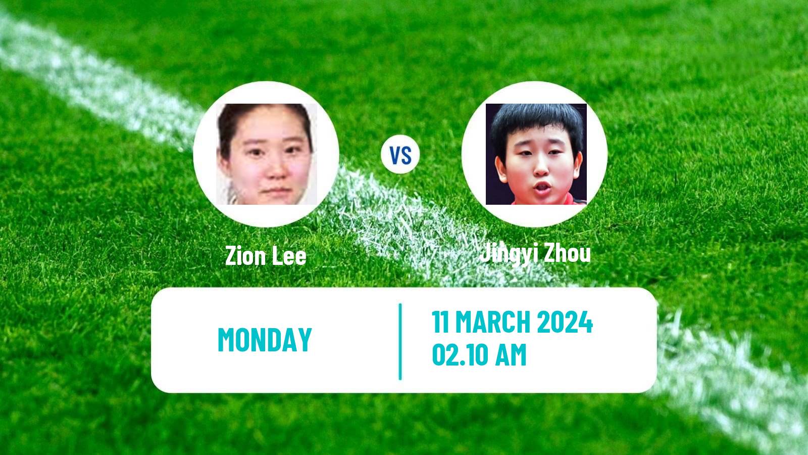 Table tennis Singapore Smash Women Zion Lee - Jingyi Zhou