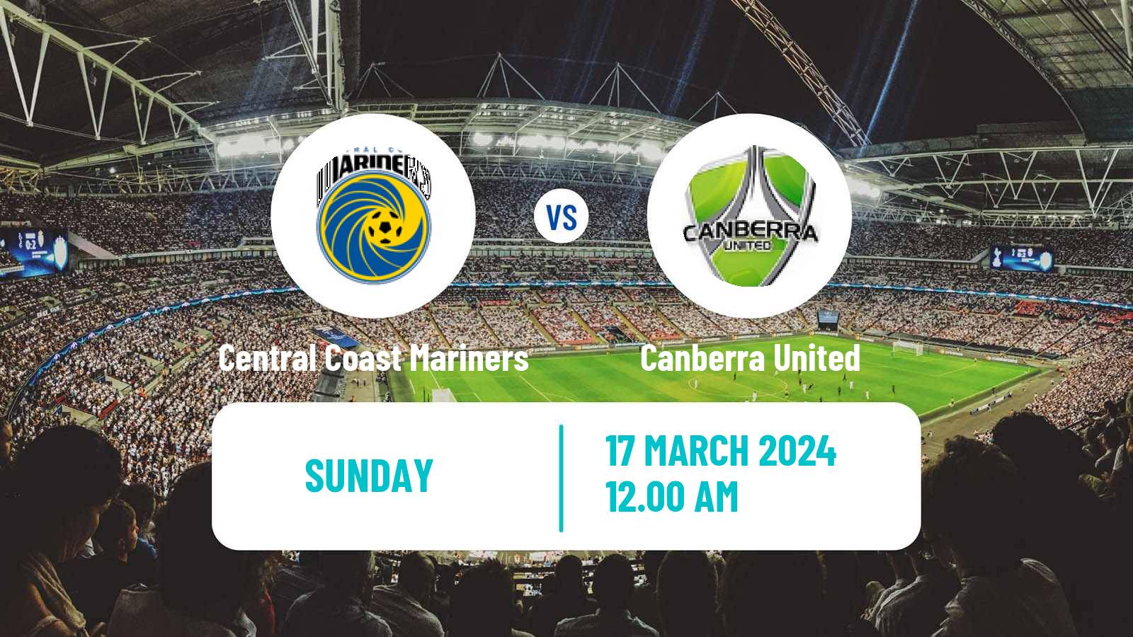 Soccer Australian A-League Women Central Coast Mariners - Canberra United