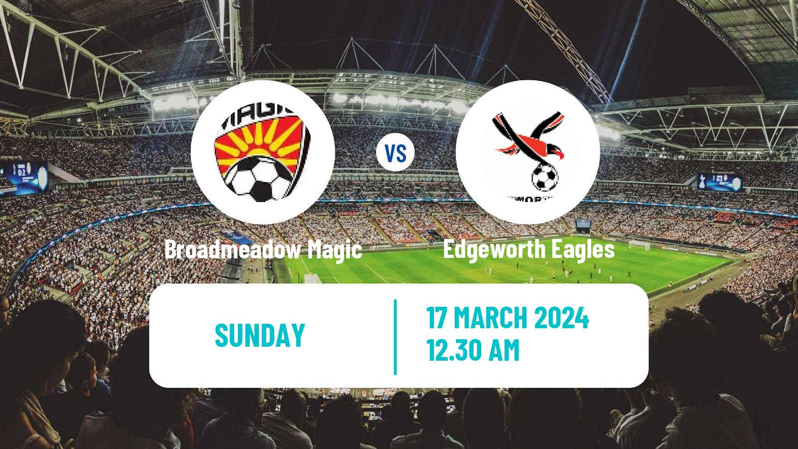 Soccer Australian NPL Northern NSW Broadmeadow Magic - Edgeworth Eagles