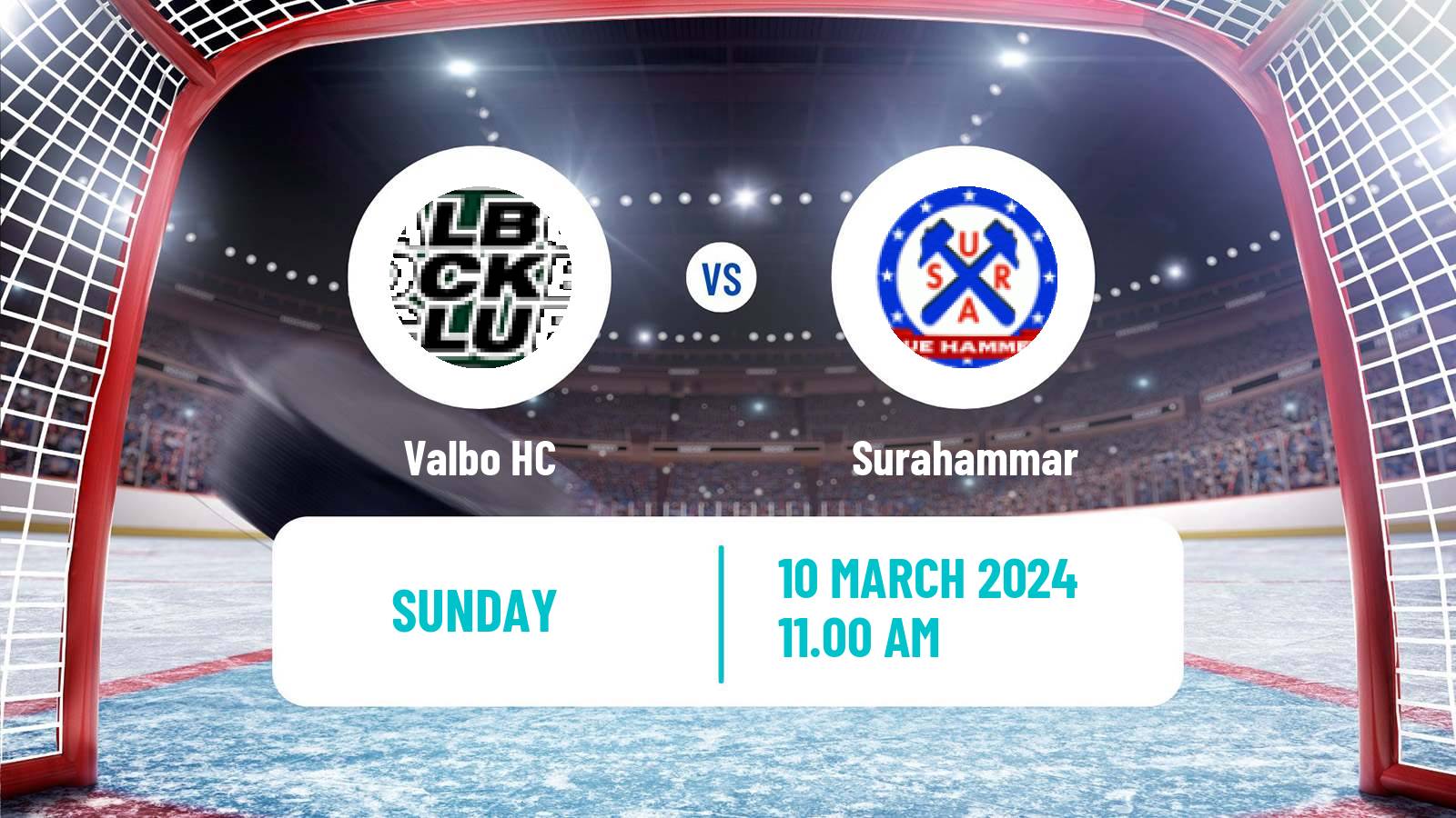 Hockey Swedish HockeyEttan Vastra Valbo - Surahammar