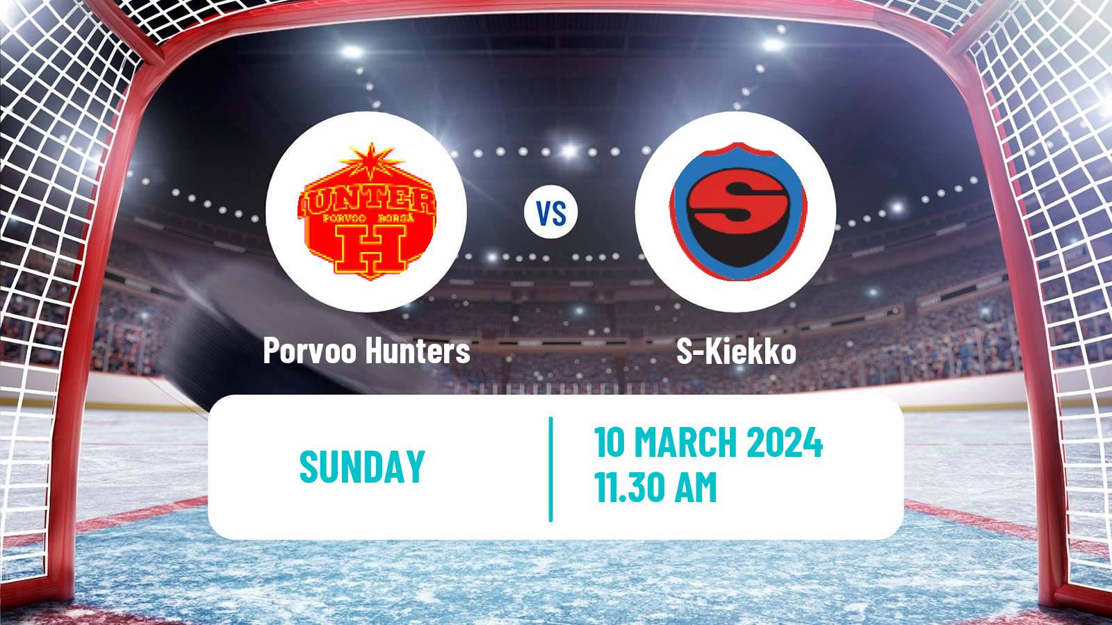 Hockey Finnish Suomi-sarja Porvoo Hunters - S-Kiekko