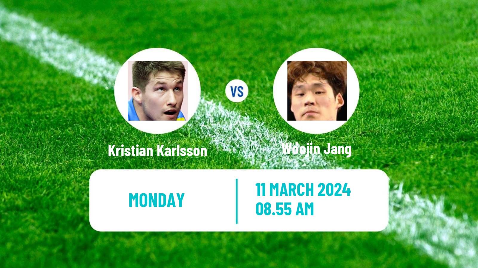 Table tennis Singapore Smash Men Kristian Karlsson - Woojin Jang