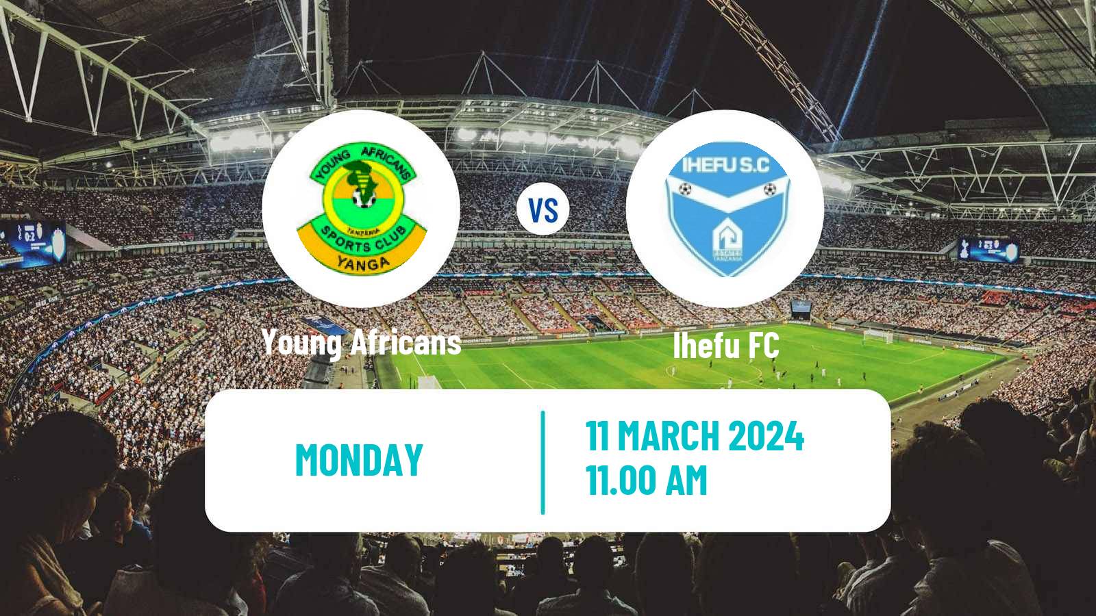 Soccer Tanzanian Premier League Young Africans - Ihefu