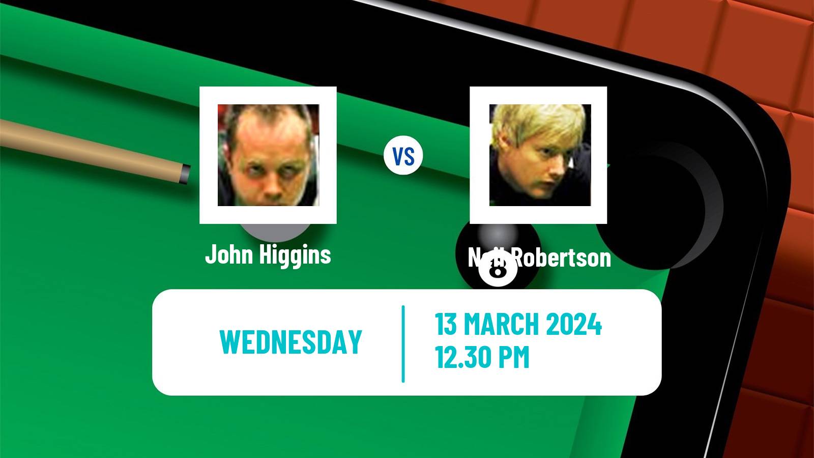 Snooker Championship League John Higgins - Neil Robertson
