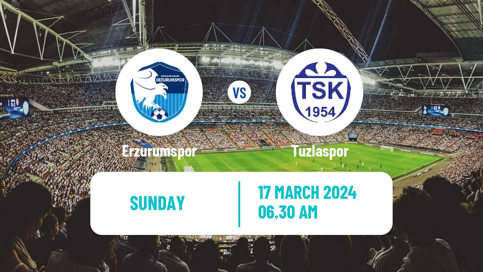 Soccer Turkish First League Erzurumspor - Tuzlaspor