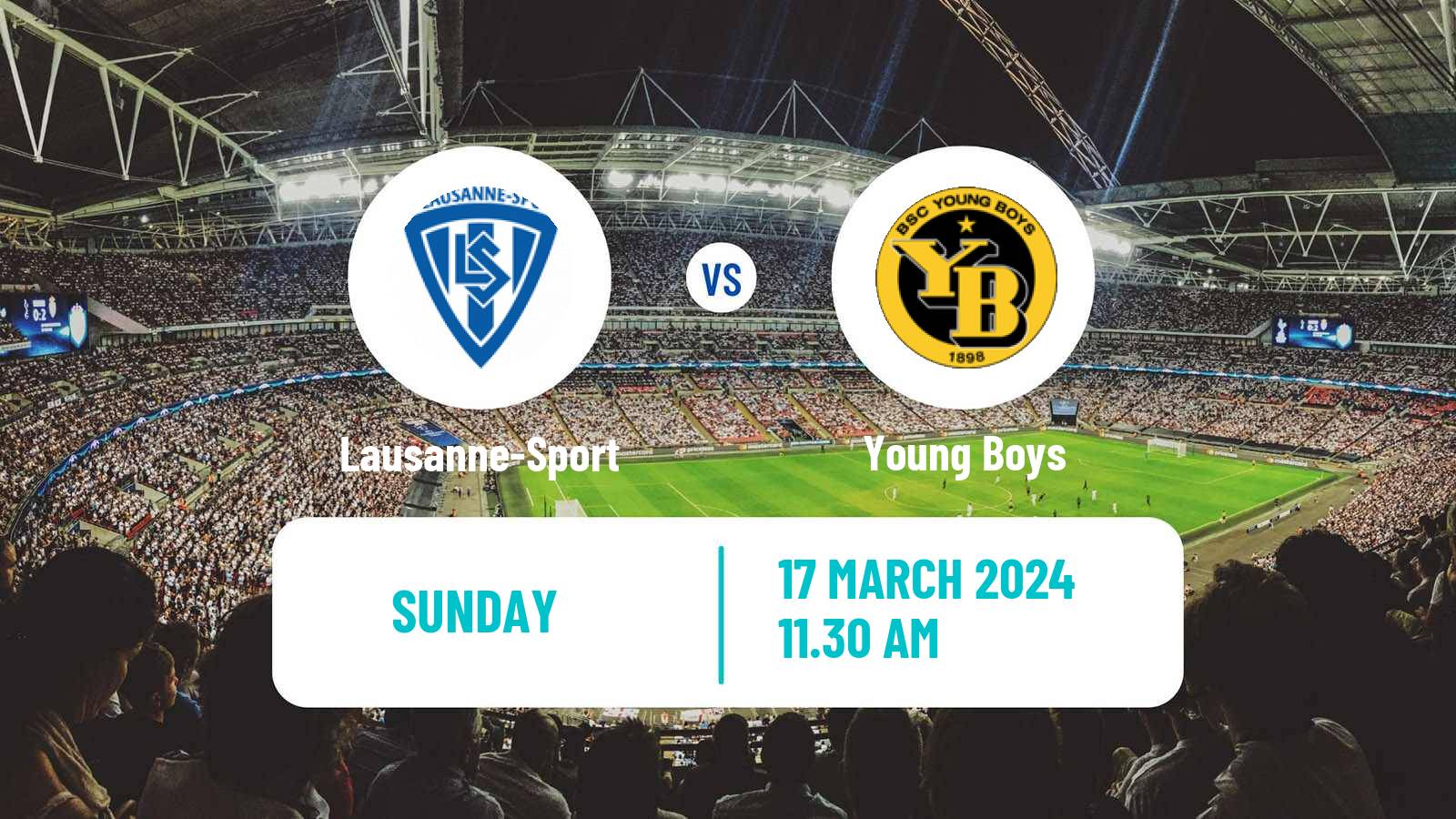 Soccer Swiss Super League Lausanne-Sport - Young Boys