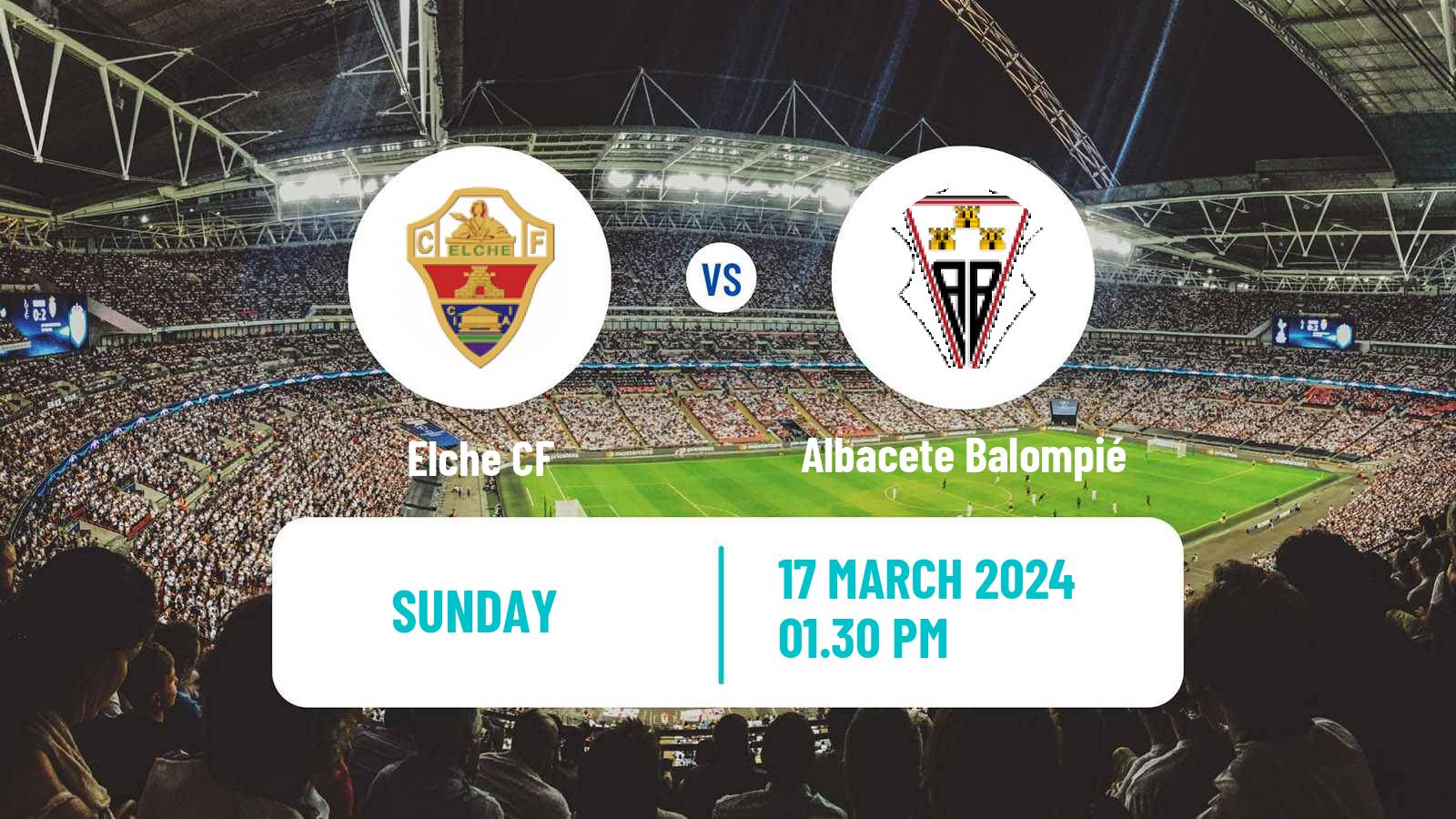 Soccer Spanish LaLiga2 Elche - Albacete Balompié