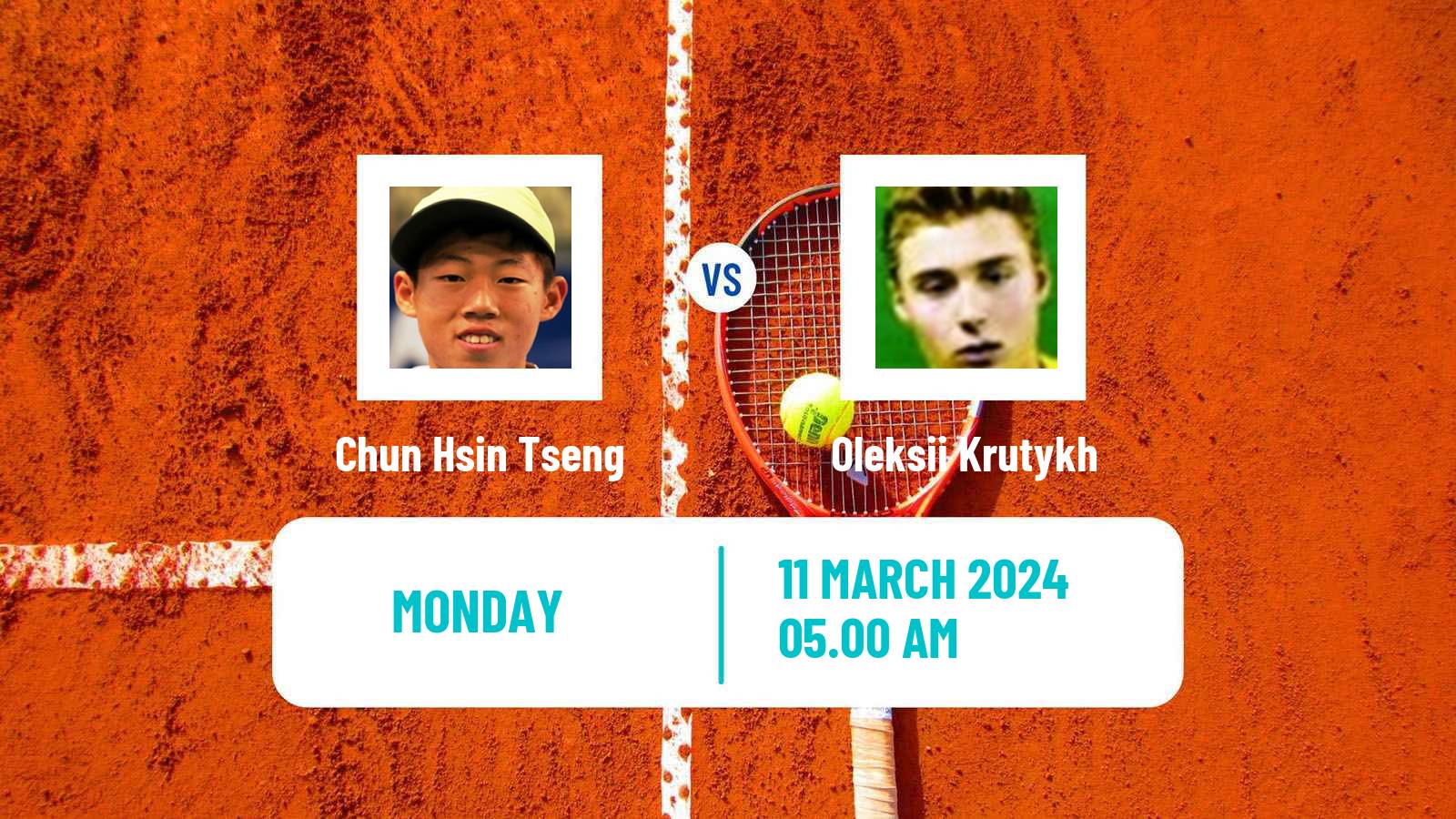 Tennis Szekesfehervar Challenger Men Chun Hsin Tseng - Oleksii Krutykh